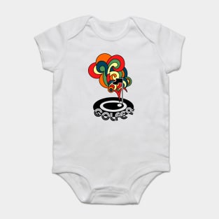 pin of golf retro Baby Bodysuit